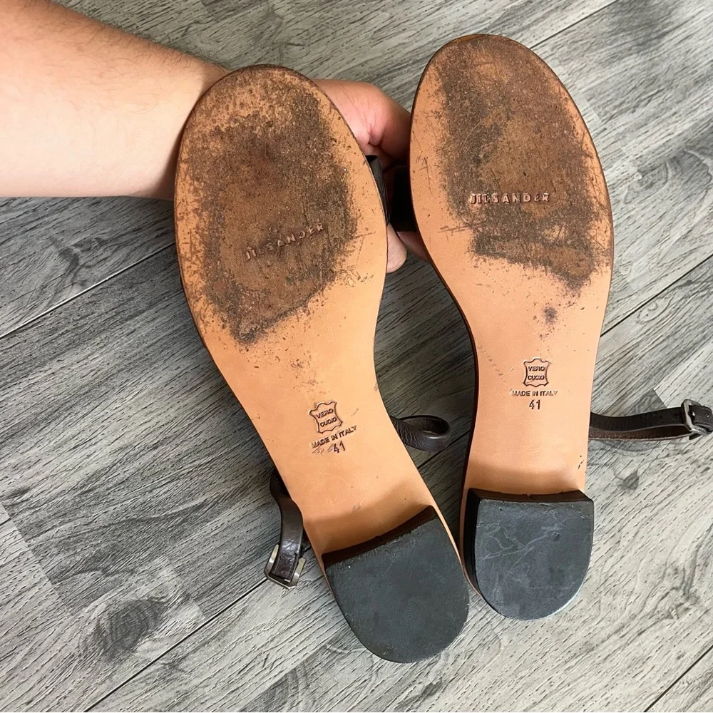 Jil Sander Leather Sandals - Picture 6 of 7